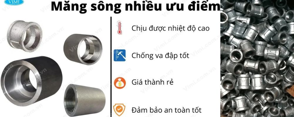 ưu điểm của măng sông thép