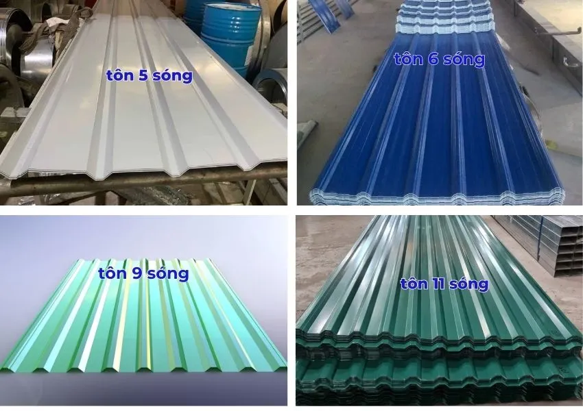 Phân loại tôn sóng 